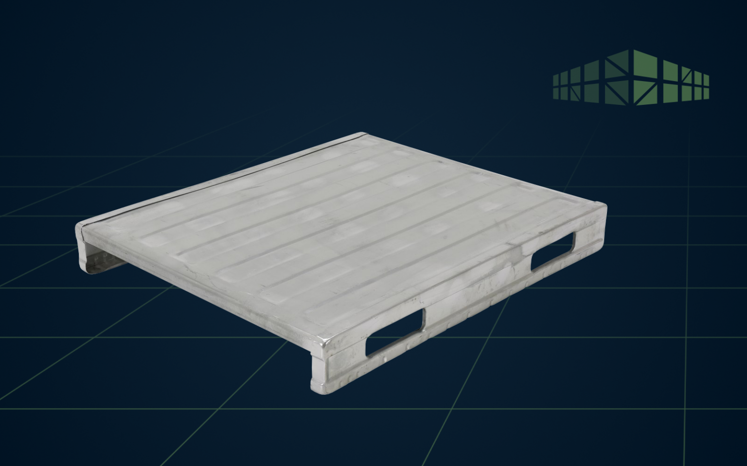 Heavy Duty Solid Deck Steel Pallets